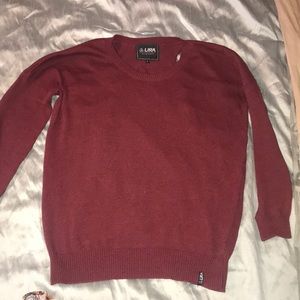 Burgundy sweater